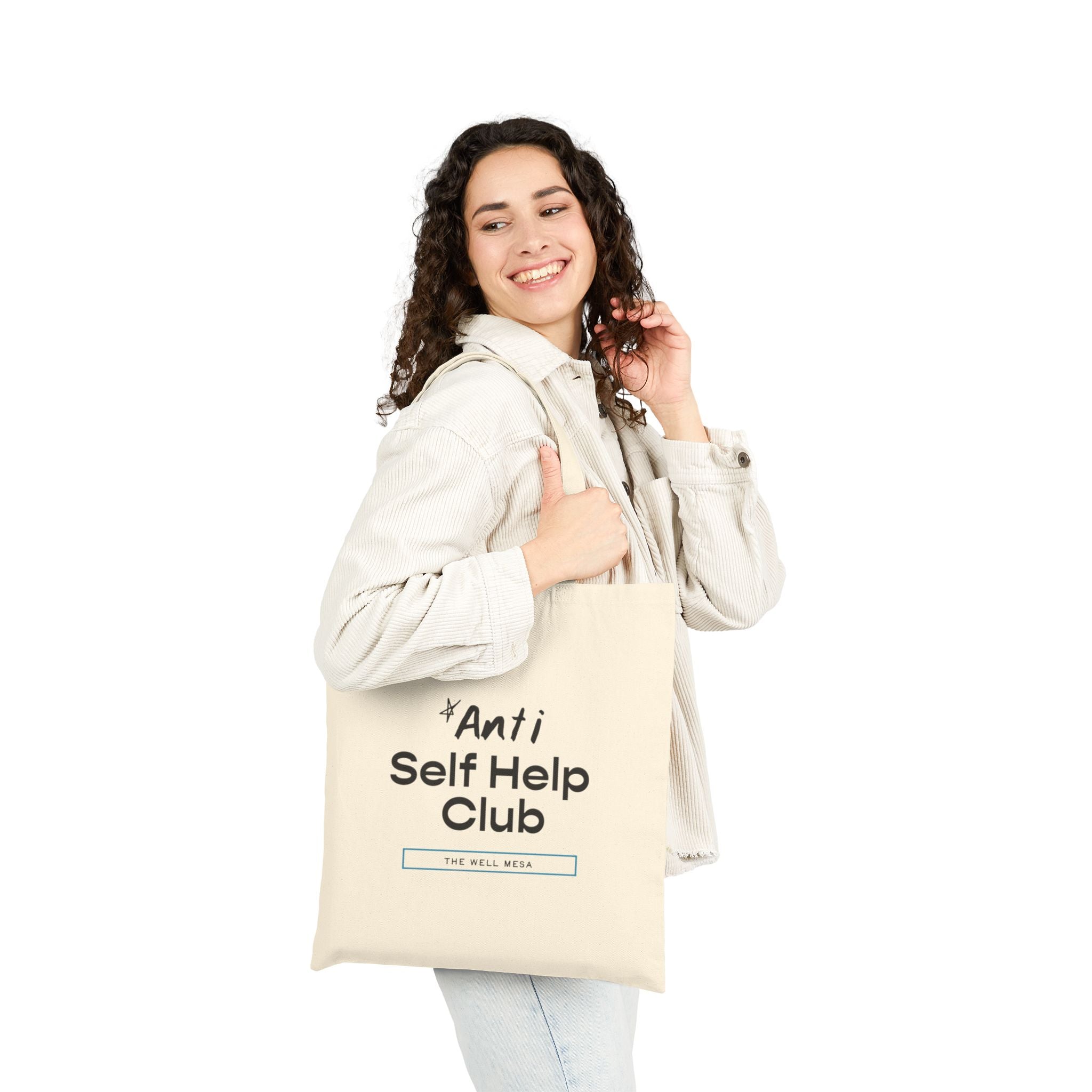 ANTI SELF HELP CLUB | Cotton Canvas Tote Bag