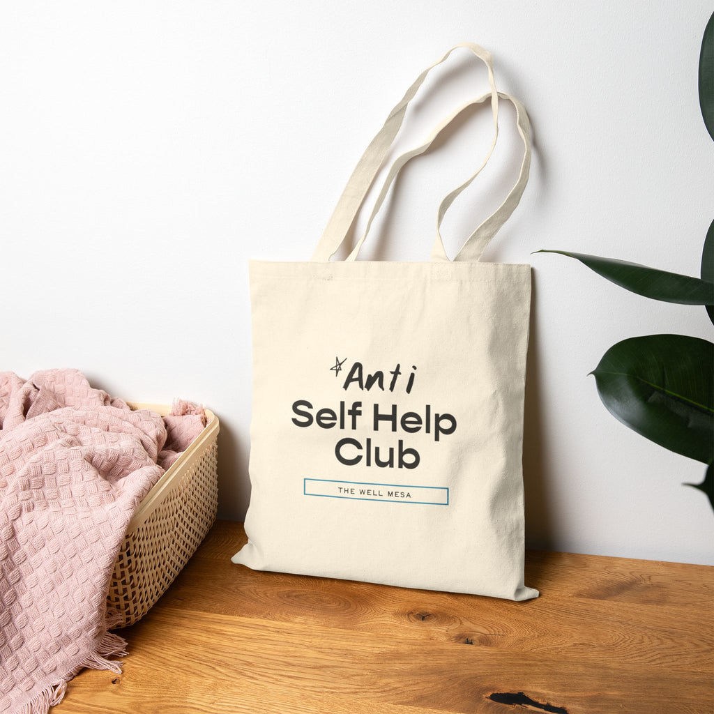 ANTI SELF HELP CLUB | Cotton Canvas Tote Bag